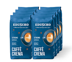 Eduscho Caffè Crema Strong - 8 x 1 kg Çekirdek Kahve