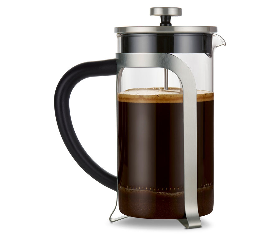 French Press 800 ml, 6 Fincan, Gümüş