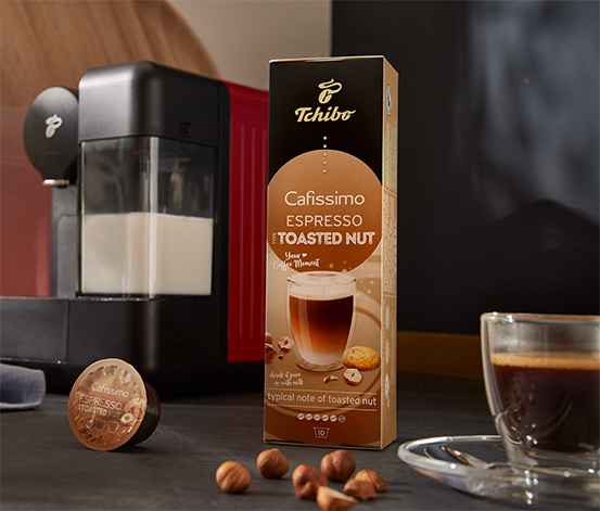 Espresso Toasted Nut Aromalı 10 Adet Kapsül Kahve 512926 | Tchibo.com.tr