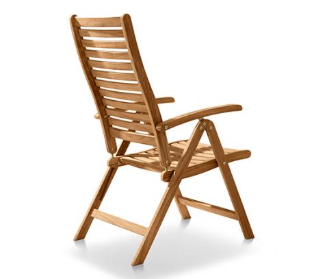Ayarlanabilir Yüksek Sırtlı Tik Sandalye 366147